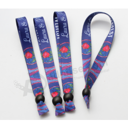 Bracelet en tissu imprimé personnalisé de marque pour événement