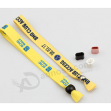 Faixa de pulso de tecido personalizado de evento de festa de alta qualidade