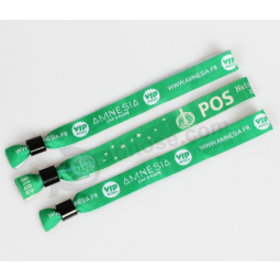 Alta qualidade tecido personalizado tecido pulseira de tecido