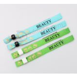 Pulseira de fábrica barato pulseira tecido personalizado