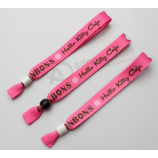 Melhor venda de qualidade de impressão personalizado pulseira de tecido
