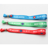 Fábrica de pano personalizado atividade pulseira atacado