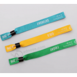 Pulseira de pano terry personalizado de tecido padrão eu