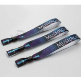 China Supplier Terry Cloth Slide Lock Wristband for Festival