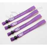 Hot Sell Custom Logo Cloth Wristband for Summer Break