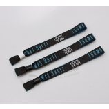 Melhor venda de tecido personalizado festival tecido pulseira