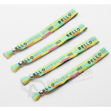 Única pulseira de tecido barato personalizado para eventos