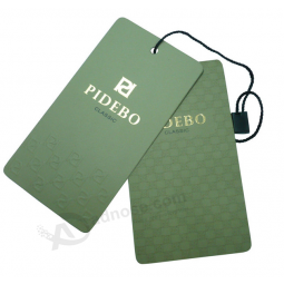 Fashion logo printed luxury paper hang tag