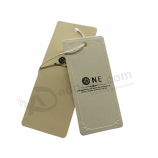 Personalizado fábrica de papel de impressão Tag do cair para a roupa