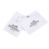 Impressão frenTe e verso elásTico sTring papel dobrado pendurar Tag