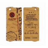 Personalizada de fábrica de papel krafT eTiqueTas de pendurar a roupa