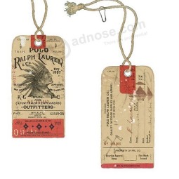 Papel de vesTuário pendurar Tag krafT paper hang Tag