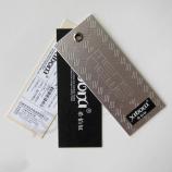ETiqueTas colganTes de ropa de pvc impermeables TransparenTes con logoTipo personalizado