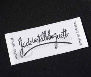 Etichette personalizzate per abbigliamento in tessuto damascato