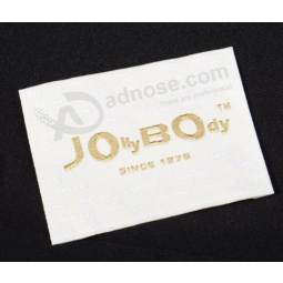 Wholesale garment polyester woven label for clothing