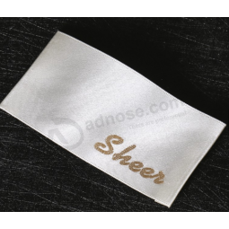 MeisTverkaufTe benuTzerdefinierTe neuesTe saTin gewebTes label