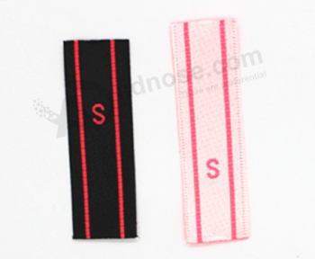 Factory wholesale size woven label for neck clothing