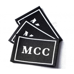 Wholesale custom embossed woven labels for t shirt