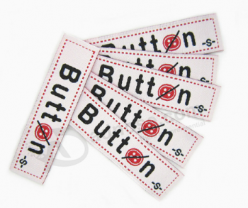Custom own label fancy name fabric woven labels