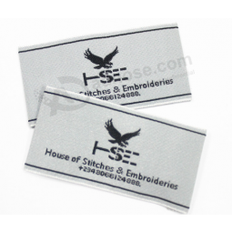 Factory price cheap damask shirt woven label tag