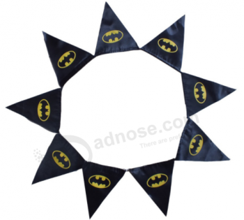 Cheap promotional custom halloween festival pennant flag with high quality and any size