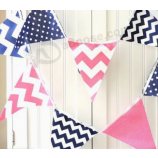 Cheap printed party decoration fabric bunting with high quality and any size