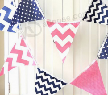 Cheap printed party decoration fabric bunting with high quality and any size