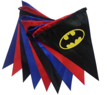 China manufacturer outdoor decorative pennant triangle flags with high quality and any size