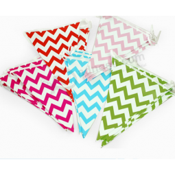 Holiday Decoration Paper Polyester Fabric Pennant Banner with high quality and any size