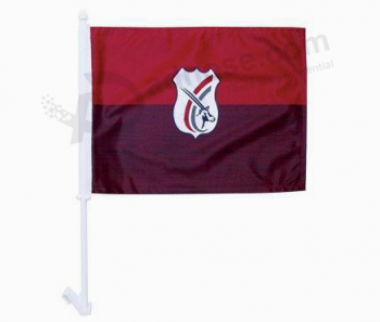 Custom logo sportteam autoraam vlaggen fabrikant