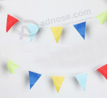 Factory Custom String Bunting Polyester Party Promotional Flag