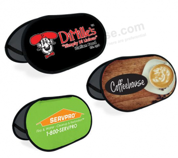 Digital printing Oval pop out A frame banner stand for advertising