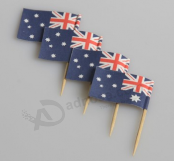 食品グレードのカスタム紙オーストラリアの爪楊枝の旗