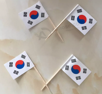Drapeau imprimé en bois cure-denTs en bois drapeau en gros