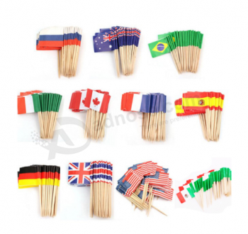 Low Price Custom Toothpick National Flags Of The World