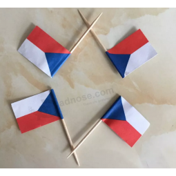 Factory Wholesale Mini Paper flag with Toothpick Stick