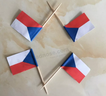 Factory Wholesale Mini Paper flag with Toothpick Stick