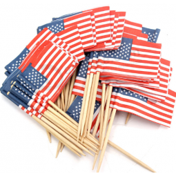 Drapeau de la publiciTé des alimenTs mini drapeau de cure-denTs de l'Amérique
