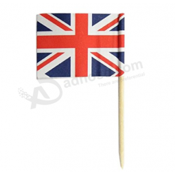 High quality food decorative England toothpick flag