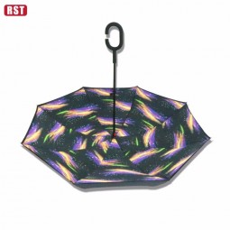 Nuova invenzione manuale aperTo c maniglia al rialzo-Giù la sTampa ombrello con TurbinanTe meTeor 2018 prodoTTi di Tendenza dalla Cina