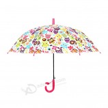 High quality promotional China manufacturer PVC material kids umbrella with whistle with your logo