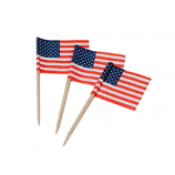 Großhandel Amerika Toothpicks Flagge Zahnstocher Cocktail Fahnen