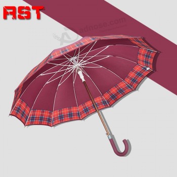 Windproof余分な強い嵐の保護メガリブストレート傘プリントの傘