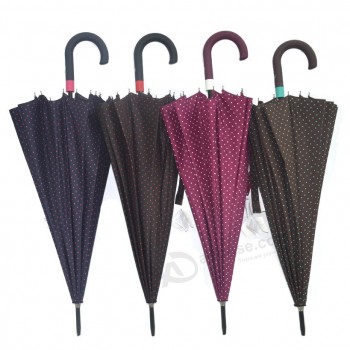 Ladies fashion point design big straight umbrella full body umbrella for sale