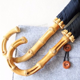 ProTección ulTravioleTa hermosa al por mayor de los nuevos producTos hermosos paraguas de bambú recTo de la capa doble