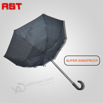 Customized high quality UV protection straight umbrella windproof compact umbrella big size with your logo