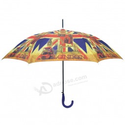 Chinese umbrella heat transfer compact straight rain umbrellas for sale with your logo