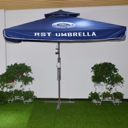HeTe verkoop van hoge kwaliTeiT groTe paraplu's mooie aangepasTe logo prinT huis & Tuin zwembad parasols