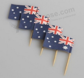 Digital Printed Bamboo Toothpick Paper Flag Custom