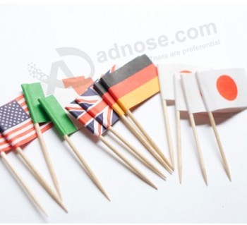 Disposable Party Cocktail Decoration Toothpicks Food Flags